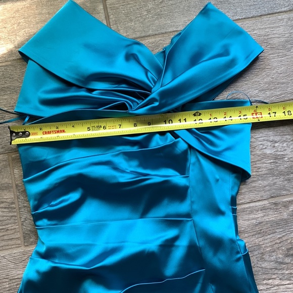 Talbot Runhof Satin Duchess Cocktail Dress - Picture 13 of 16